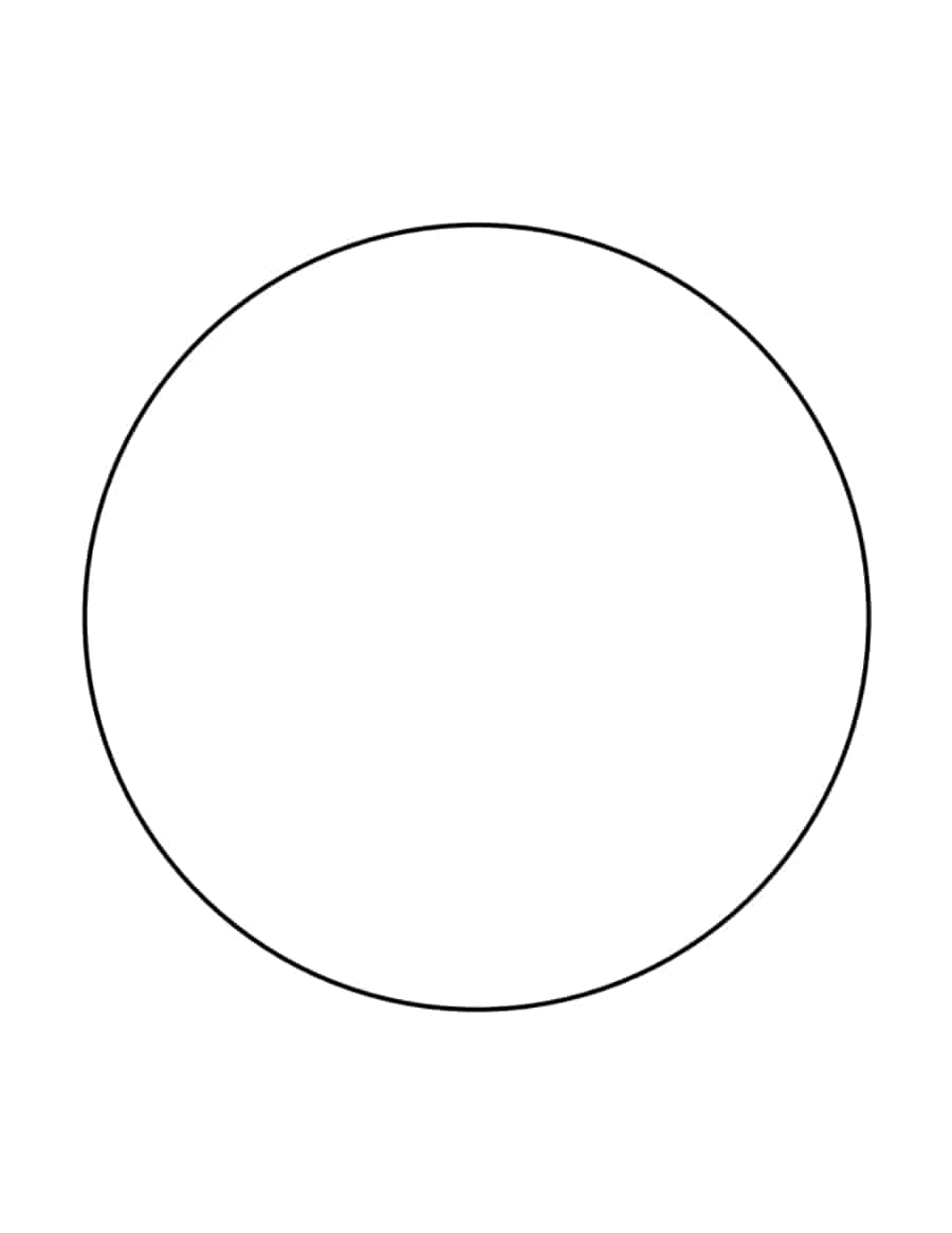 7 Inch Circle Tracing Shape Pdf Free Vectors